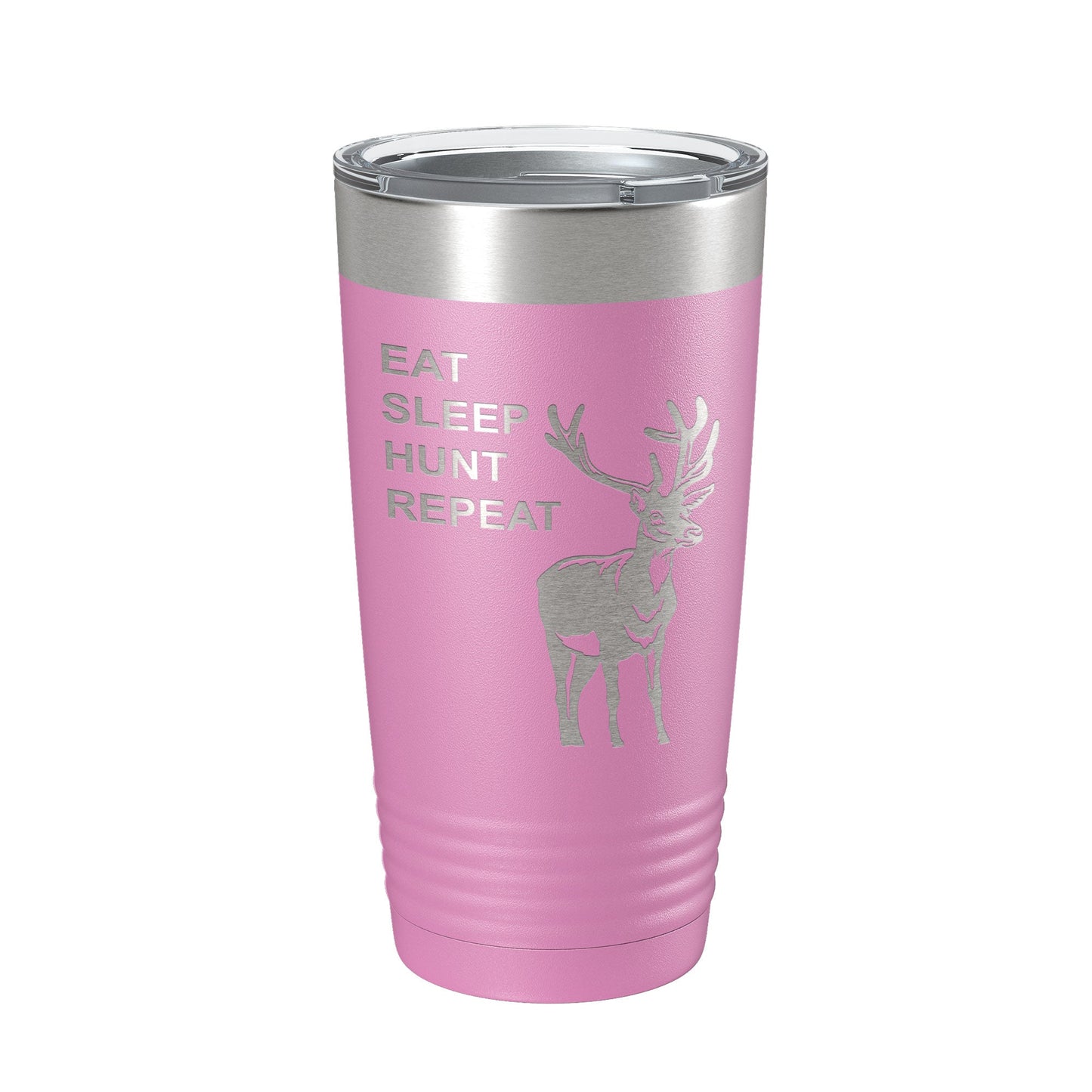 Deer Hunter Tumbler Eat Sleep Hunt Repeat Travel Mug Deer Hunting Insulated Laser Engraved Coffee Cup Gift 20 oz